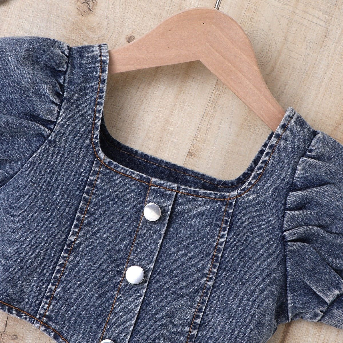 Toddler Girl Clothing Sets Denim Duo Ensemble
