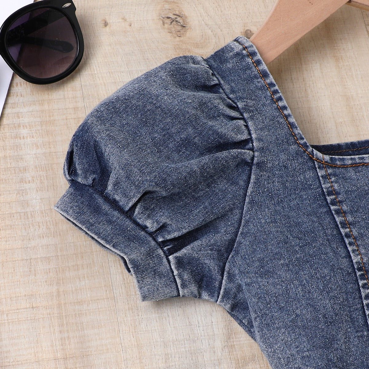 Toddler Girl Clothing Sets Denim Duo Ensemble