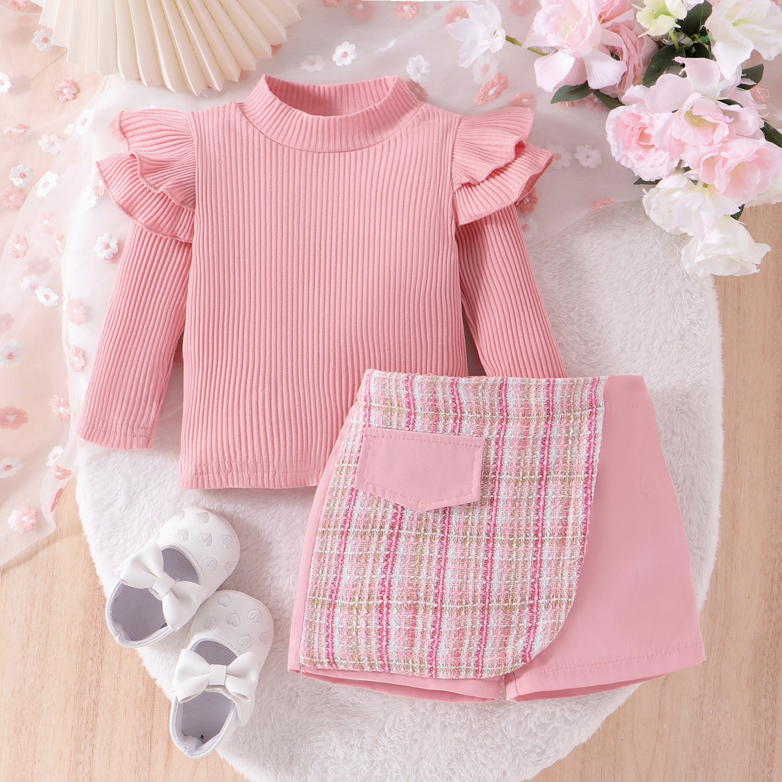 Baby Girl Pink Blossom Ensemble