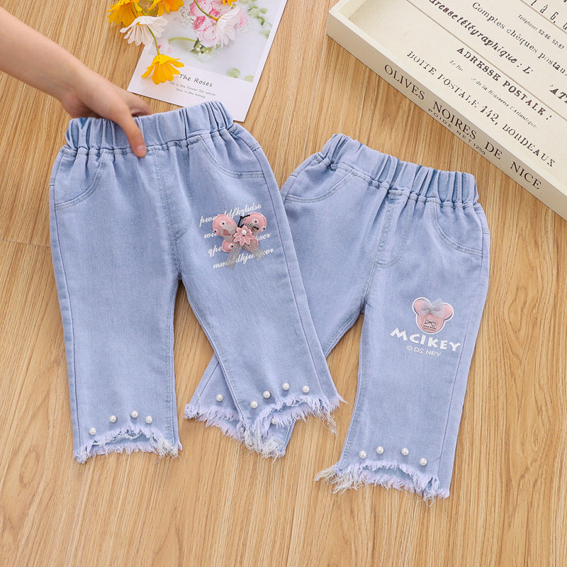 Toddler Girl Denim Blossom