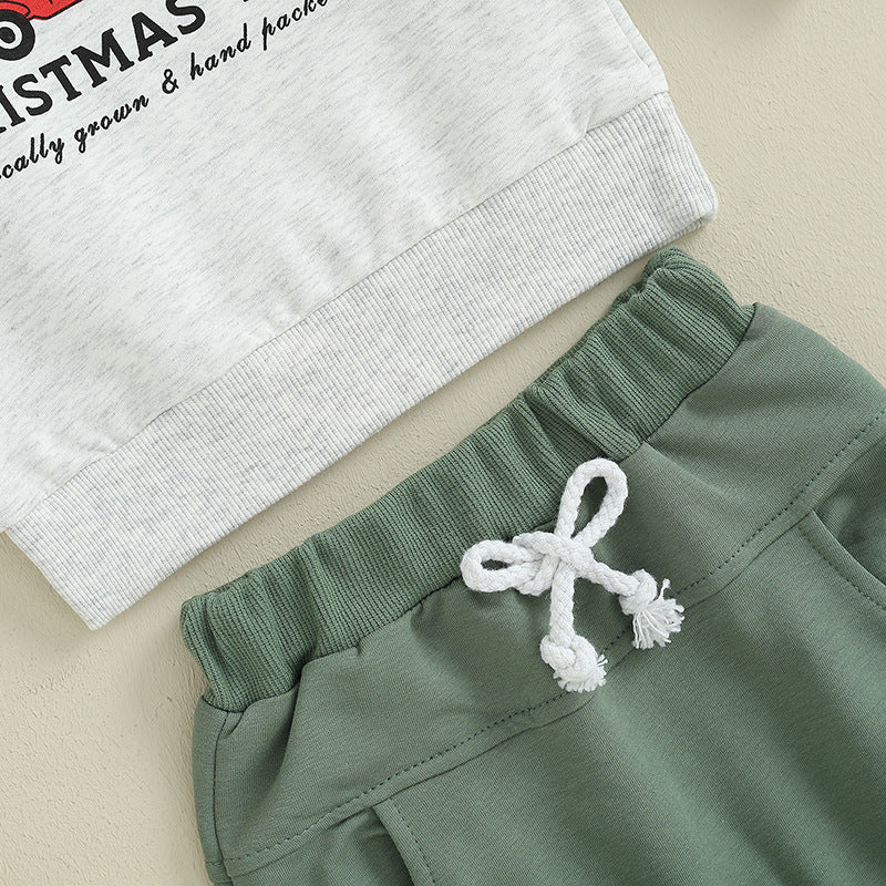 Baby Boy Clothing Sets Festive Truck Tots Ensemble 