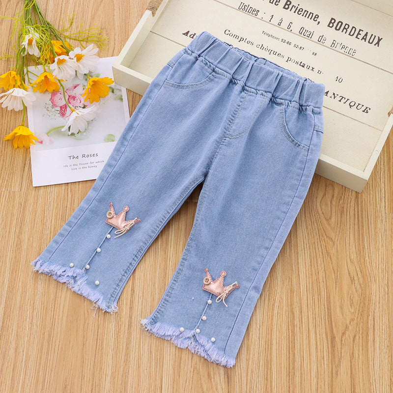 Toddler Girl Denim Blossom