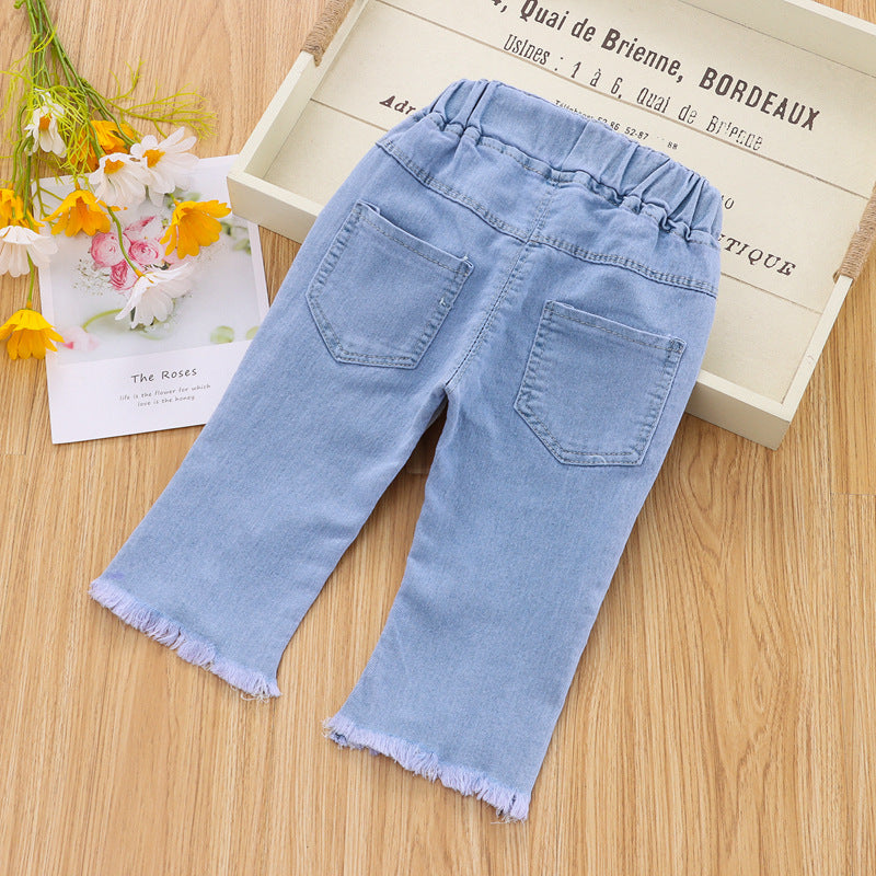 Toddler Girl Denim Blossom