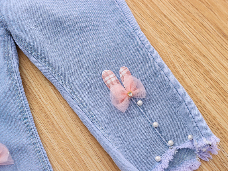 Toddler Girl Denim Blossom