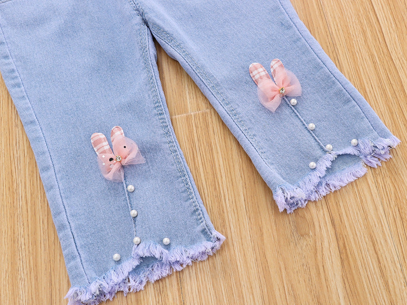 Toddler Girl Denim Blossom