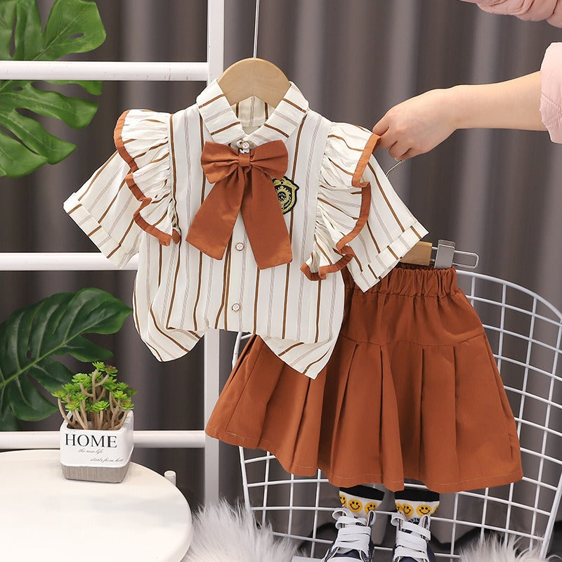 Toddler Boy and Girl Clothing Sets Striped Elegance