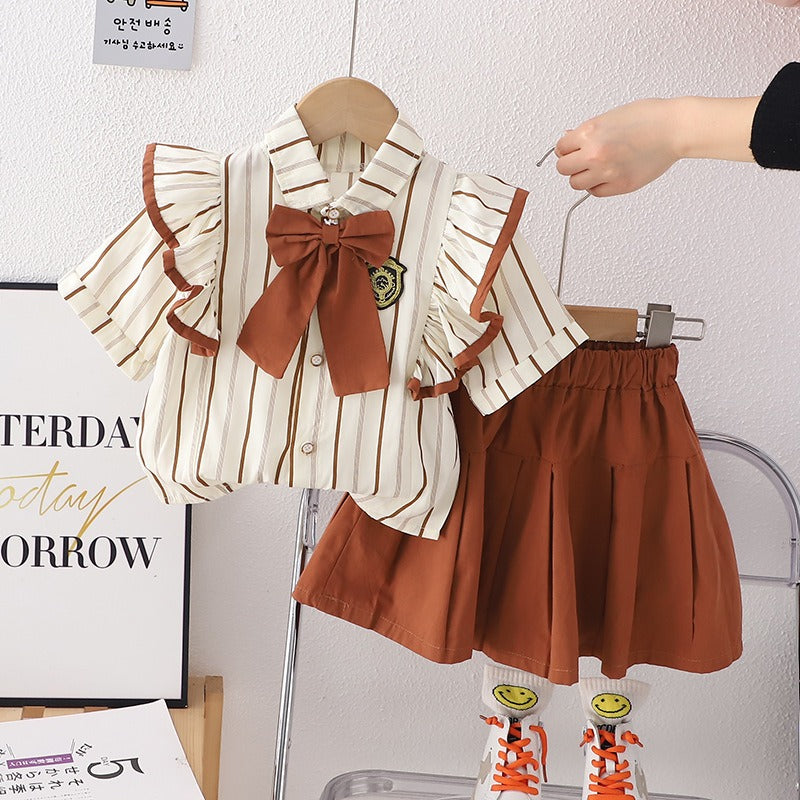 Toddler Boy and Girl Clothing Sets Striped Elegance