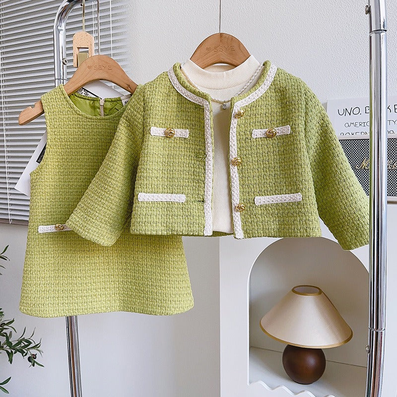 Toddler Girl Clothing Sets Verdant Elegance