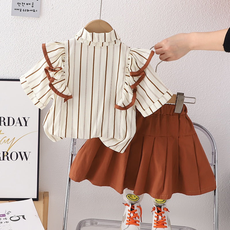 Toddler Boy and Girl Clothing Sets Striped Elegance