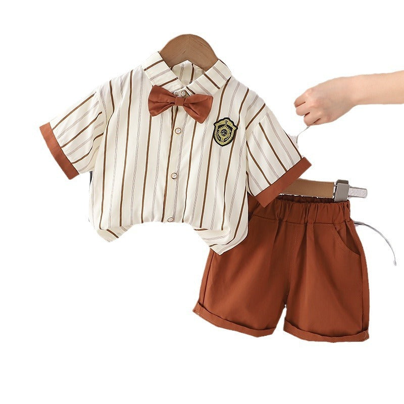 Toddler Boy and Girl Clothing Sets Striped Elegance