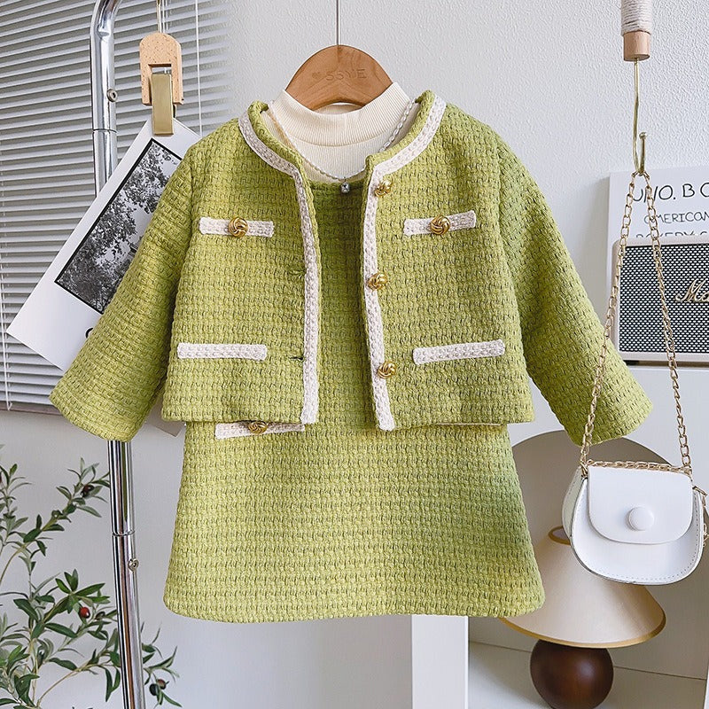 Toddler Girl Clothing Sets Verdant Elegance