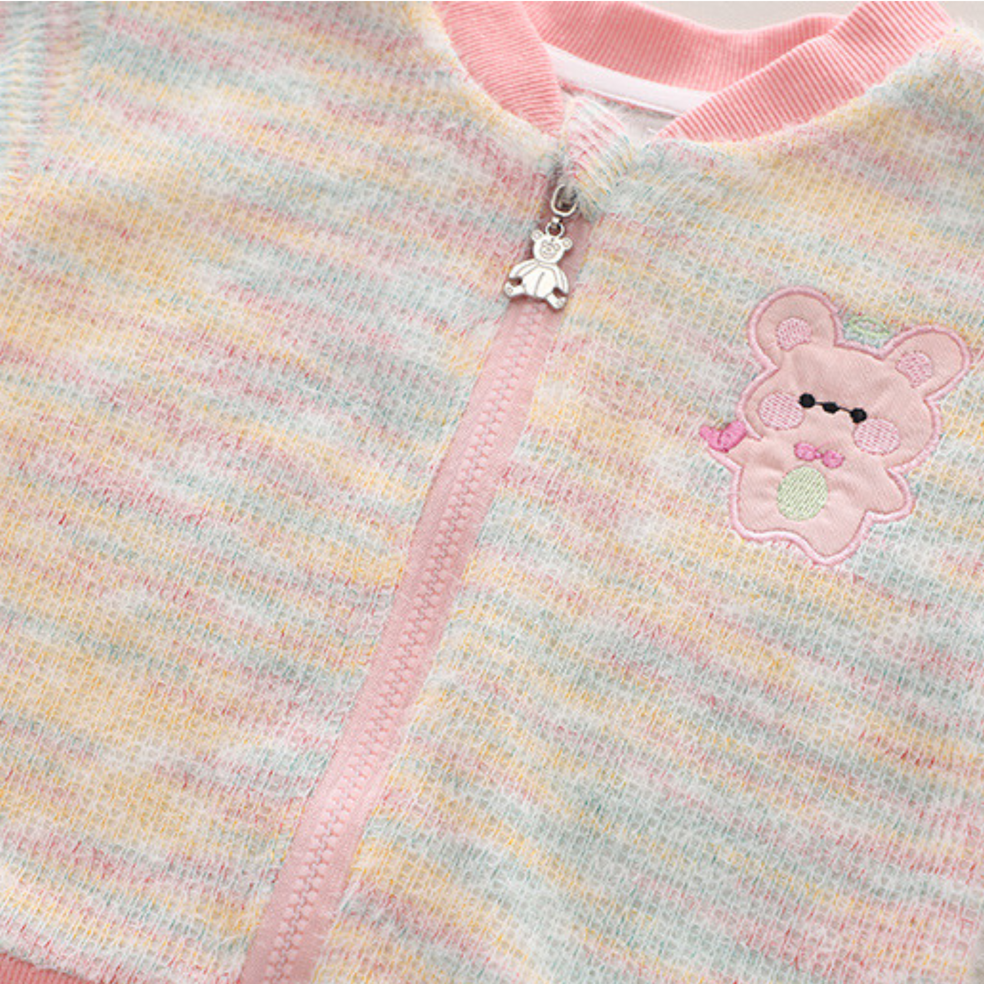 Baby Girl Clothing Set Pink Bear Ensemble