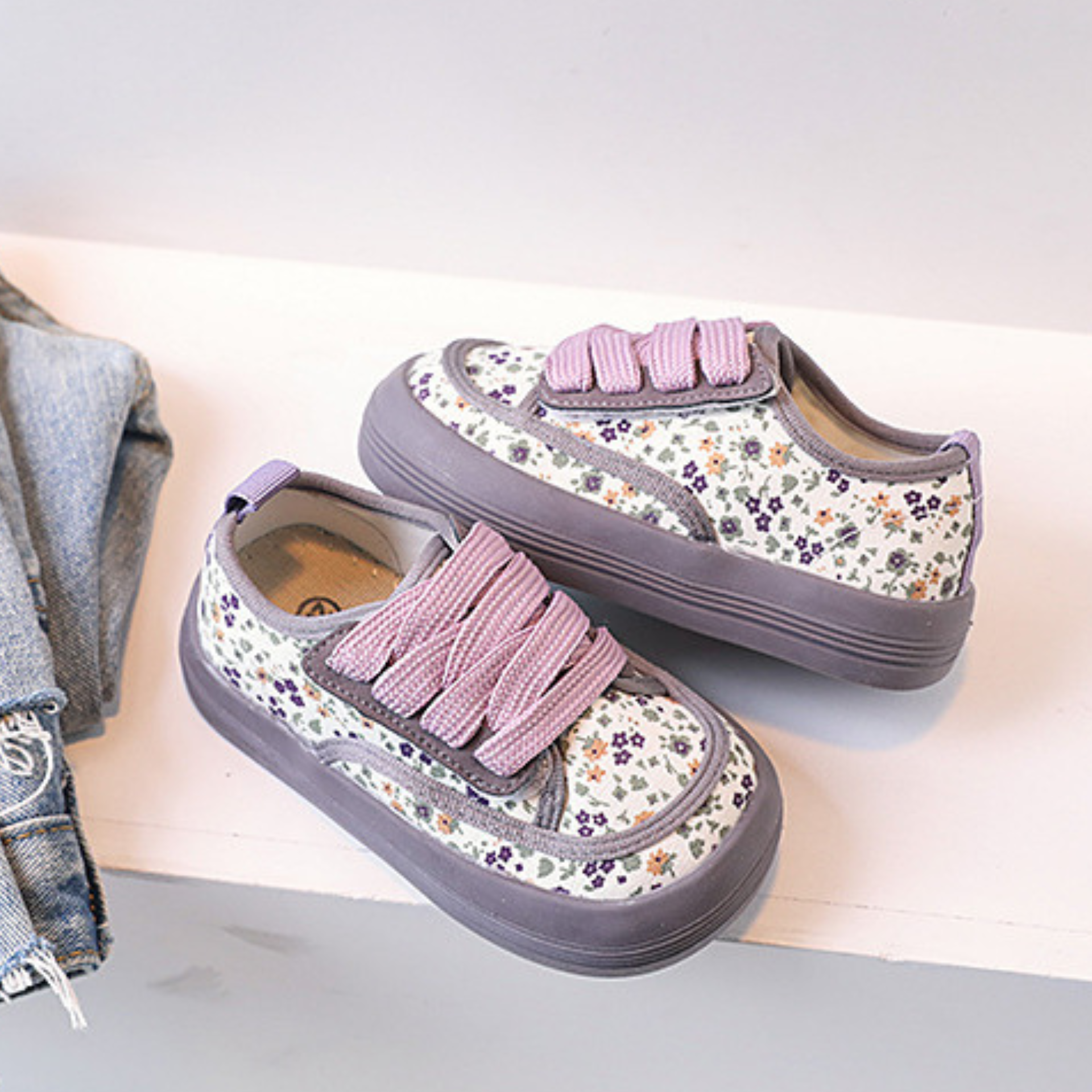 Baby Girl Shoes  Lavender Bloom Kicks