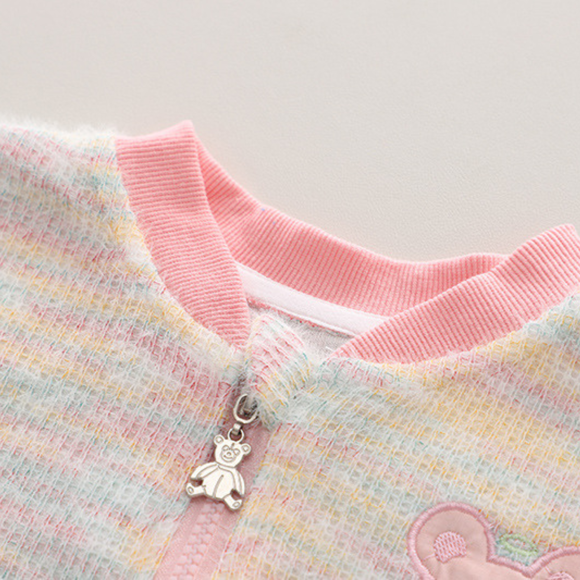 Baby Girl Clothing Set Pink Bear Ensemble