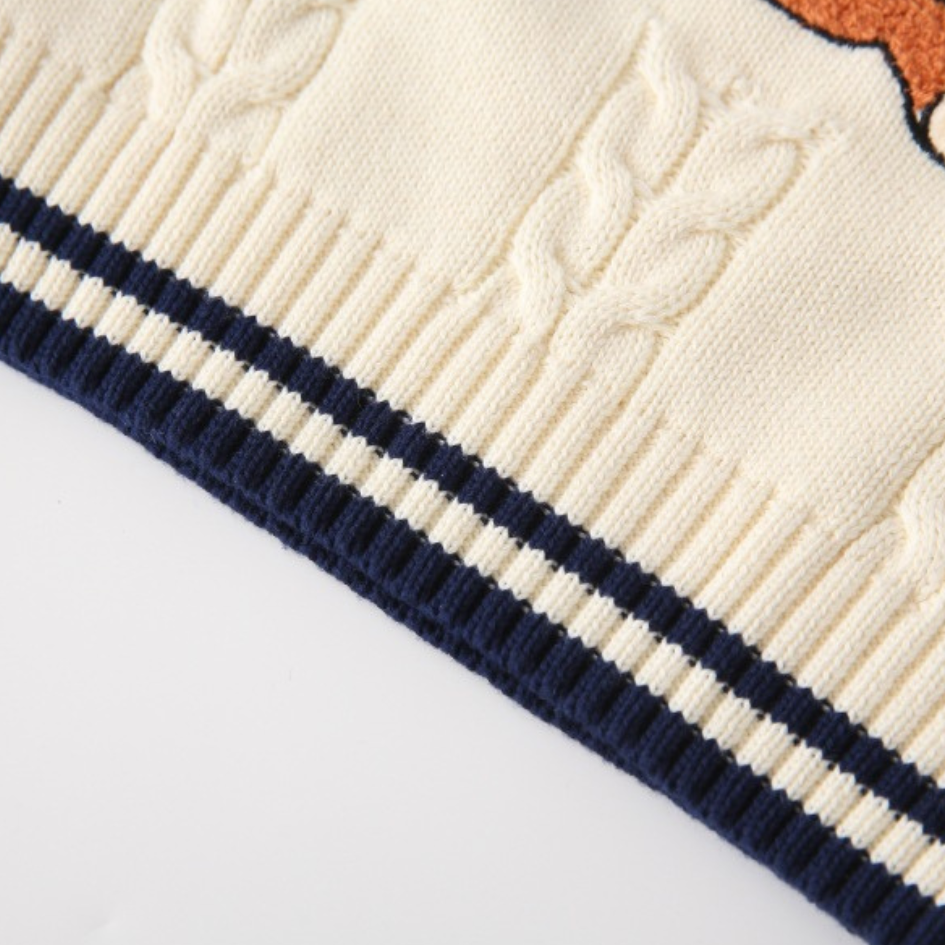 Baby Boy Sweater Vest Bear Emblem