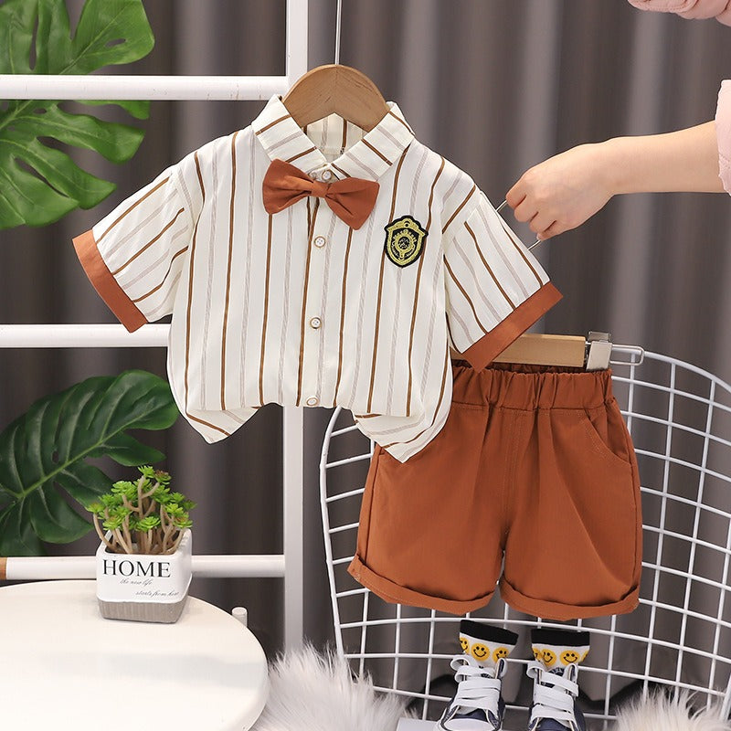 Toddler Boy and Girl Clothing Sets Striped Elegance